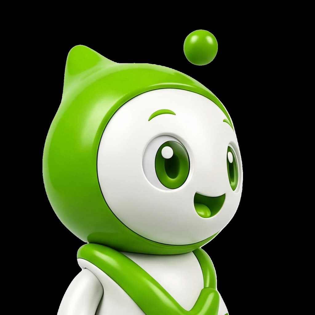 Calixtto, la mascota de Lixtto, sonriendo